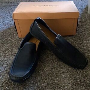 Robert Wayne Men Casual Dress Black Slip-on Shoes